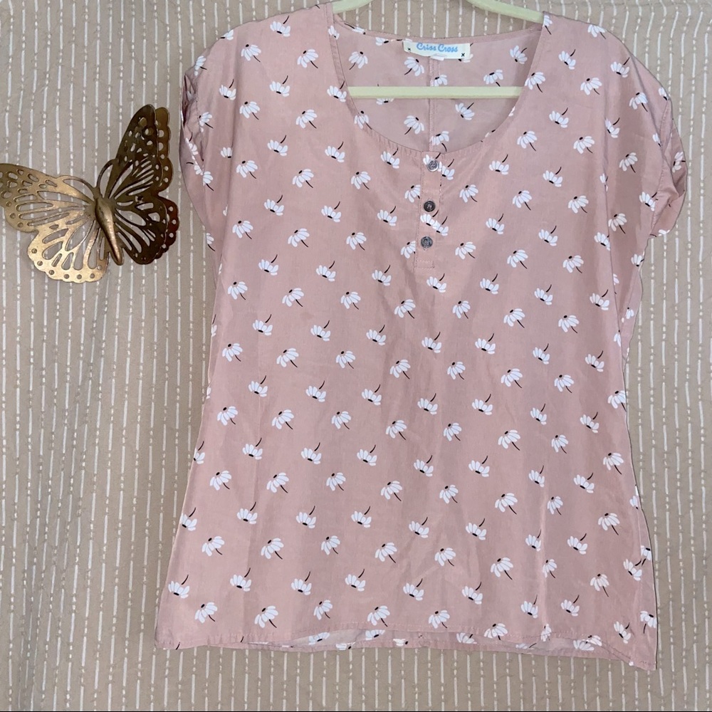 Floral print blouse